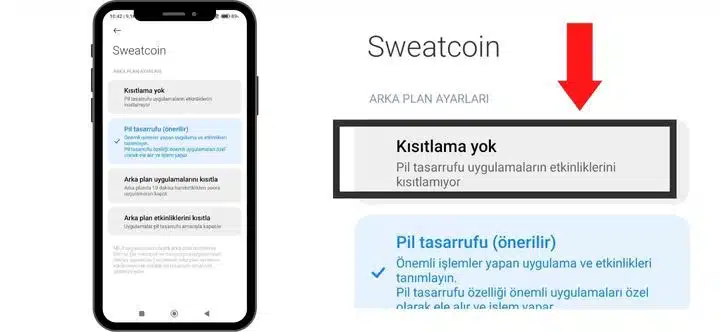 Sweatcoin - Pil Tasarrufu